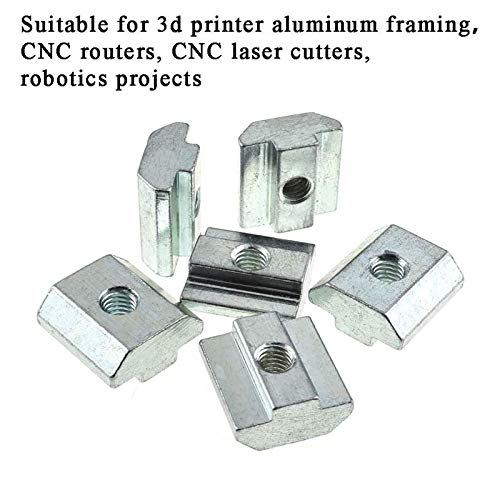 15pcs 4040 Series Sliding T Nuts Metric M4 Thread Slide in Hammer Head T-Nut for Standard 8mm T-Slot Aluminum Extrusion Profile （4040 Series M4） - size: 4040 Series M4