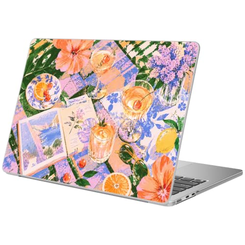 Compatible with MacBook Pro 13 inch Case Cute Flower Book | M2 2025, 2024-2016 A2338 M1 A2251 A2289 A2159 A1989 A1708 A1706 | Protective Hard Shell Matte Cover for Mac Pro 13 - color: Afternoon Tea, size: MacBook Pro 13 inch