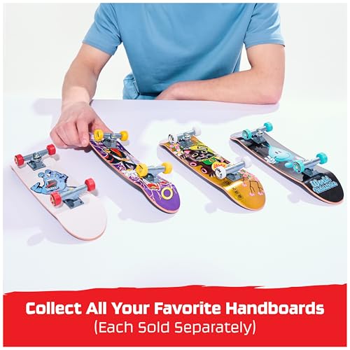 TECH DECK Santa Cruz Handboard, Authentic Mini Skateboard | 9x Larger than a Fingerboard, Hands Only, Authentic Graphics, Die-Cast Trucks, Skateboard Gifts for Kids & Collectors Ages 6+ - style: Santa Cruz