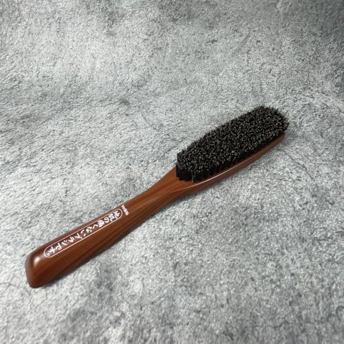 Slick Back Hair Brush [ Made in Japan ] Soft Natural Boar Bristle Hair Brush