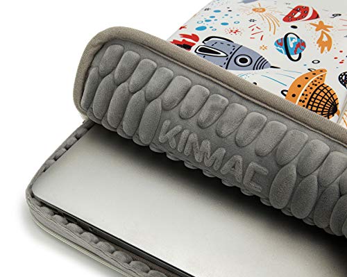 Kinmac 360° Protective Water Resistant Laptop Case Bag Sleeve with Handle for Surface Pro,MacBook Pro 13",MacBook 12",New MacBook Air 13" Retina,iPad pro 12.9 and 12 inch-13.3 inch Laptop (Spaceship) - color: Spaceship, size: 12 inch-13.3 inch