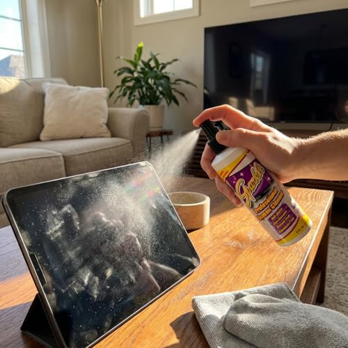 Sparkle Screen & Monitor Cleaner Spray, Ammonia & Alcohol-Free, Anti-Static, Streak-Free Formula for TVs, Laptops & Displays, 8 fl oz (Pack of 6) - size: 8 Fl Oz (Pack of 6)