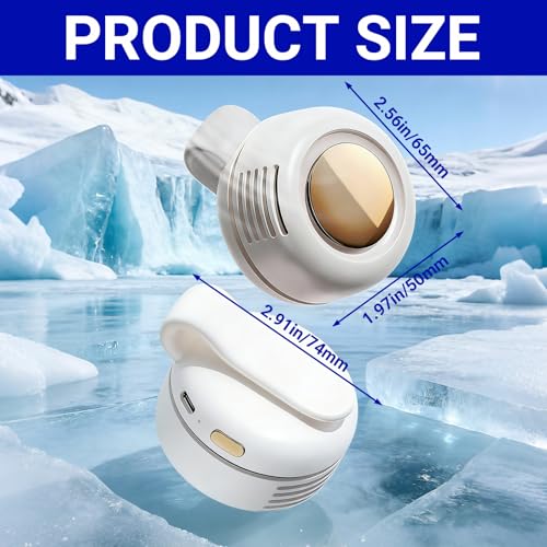 jintion Handheld Fan Portable Neck Waist Personal Mini Clip on Hand Fans Rechargeable Wearable for Shirt Belt That Deliver Refreshing Cool Breeze Under Held Cooling Wind Small 360° Rotatable - color: Green