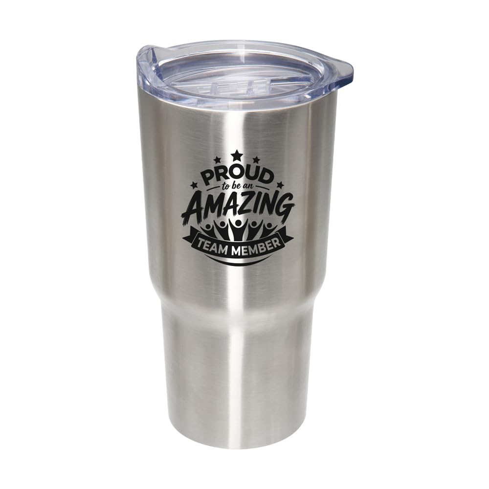 Promos On-Time Team Member Appreciation Set with Tote, Tumbler & Candy Packs for Employee & Staff Appreciation Gift Giving