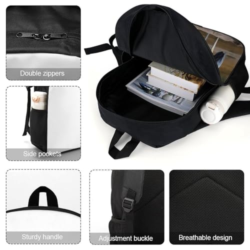 17 Inch Heron Laptop Backpack for Men Women Waterproof Lightweight Travel Backpack Commuter Bag Large Capacity Casual Daypack for Business Trip & Outdoor