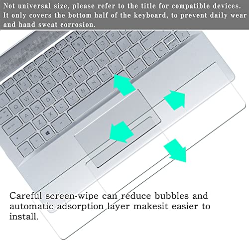 Puccy 2 Pack Film Protector, compatible with HP EliteBook 640 G11 14" Laptop TPU Keyboard TouchPad Trackpad Guard Cover Skin (Not Tempered Glass Screen Protectors)
