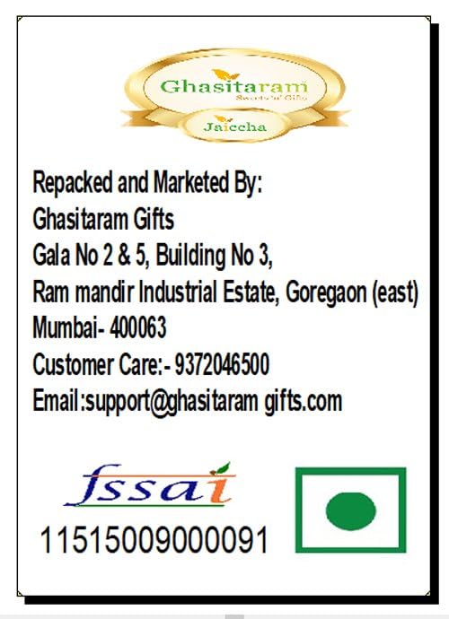 Ghasitaram Gifts Rakhi Gifts for Brothers Rakhi Chocolate Metal Almonds and Nutties Barnis with Pearl Rakhi