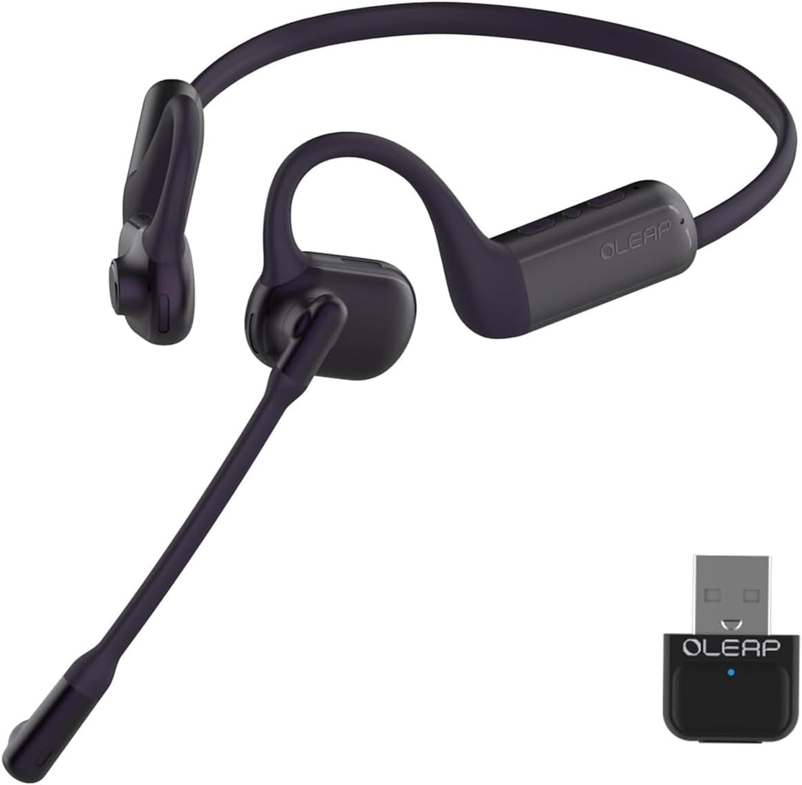 Pilot P200b Pro Wireless Headset with Mic for Work, 50dB Noise Cancelling Headphones with ENC, Bluetooth 5.3 - Wireless Computer Headset for Meetings and Calls