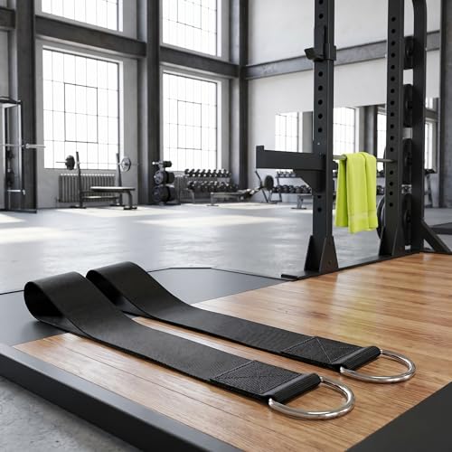 Dumbbell and Barbell Loading Straps with Reliable Attachment 2pcs with Nylon Material Black Color, Sturdy Weightlifting for Weight Plates Designed for Commercial Fitness and