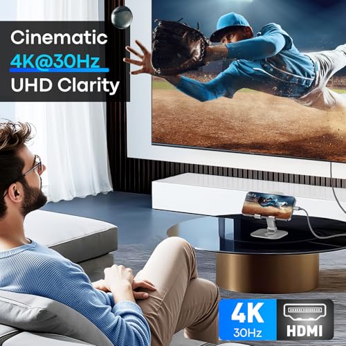 UANTIN USB C to HDMI Cable 3Ft for Home Office 4K High-Speed 2-Pack | USBC to HDMI Cord [Thunderbolt 3/4/5 Compatible] with MacBook Neo, Galaxy S9 to S25, iPhone 17 Pro/Max, iPad Pro, Surface - size: 3FT, style: 2 Pack