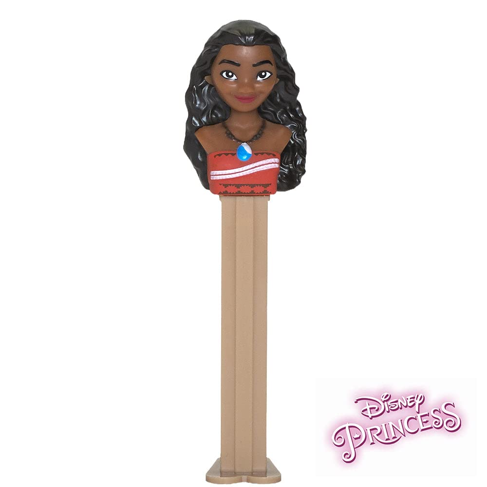 PEZ Moana Disney Princess Candy Dispenser - Moana Candy Dispenser With 2 PEZ Candies Refills | Princess Party Favor, Grab Bag