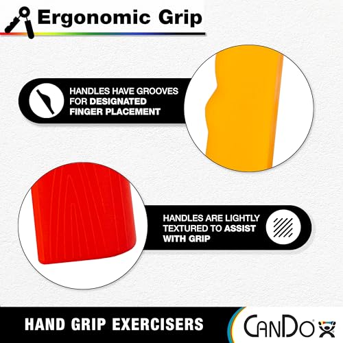 CanDo Ergonomic Hand Grip - color: Blue, size: Heavy - 24 lb