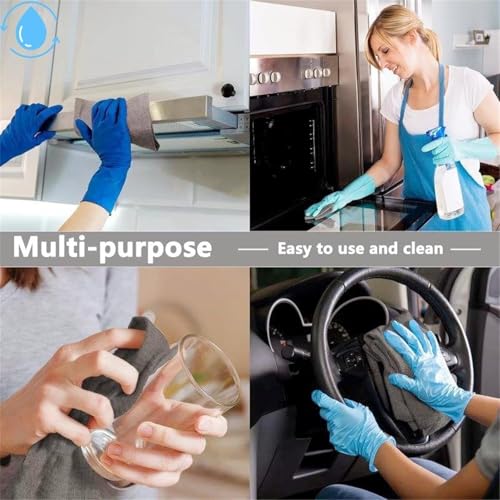 10 Pack Thickened Magic Cleaning Cloth for Stainless Steel, Thickened Dual-Sided Magic Cleaning Cloth, For Streak Free Cleaning, Glass, Windows, Kitchen Appliances, Reusable Absorbent Towels (10PC) - color: 10pc