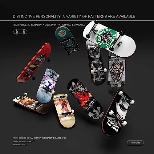 Lently Wood Fingerboards, Mini Fingerboards, 99mmL*29mmW (Redeem The Skeleton) - color: Redeem the Skeleton