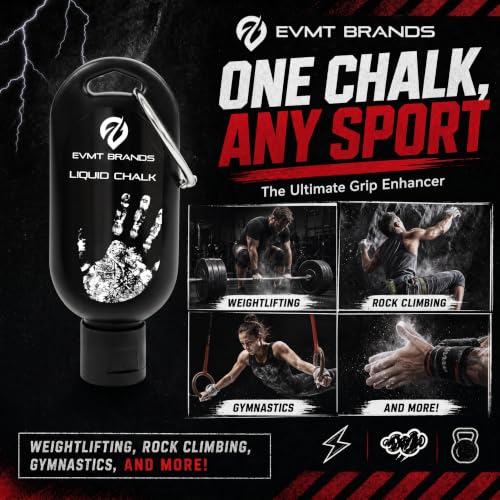 Liquid Chalk, Mess Free Gym Chalk for Weightlifting, Gymnastics, Rock Climbing, Dancing. Sweat Resistant and Long Lasting for Stronger Grip. - color: A4-1pk Cl