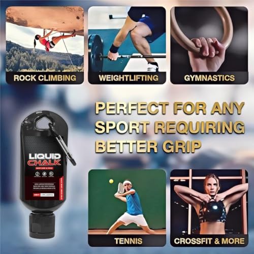 Chalk Liquid 50ml Lifting Grip Support | Rock Climbing Chalk for Men Women Powerlifters Weightlifters Athletes Gymnasts Trainers Competitors Gym Studio Bouldering
