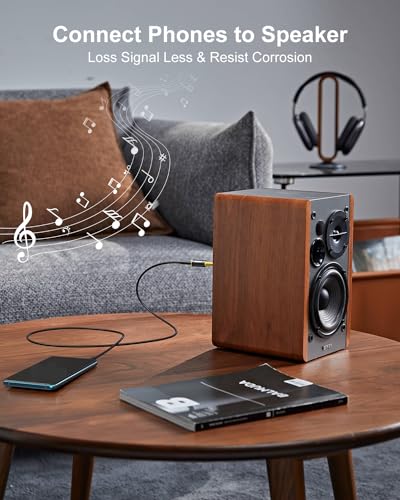 ANDTOBO 1/4''(6.35mm) Male to 1/8'' (3.5mm) Female Stereo Audio Jack Pure Copper Adapter for Headphone, Amp, 1 Pack-Black - color: 1/4 Male to 3.5mm Female -1PACK
