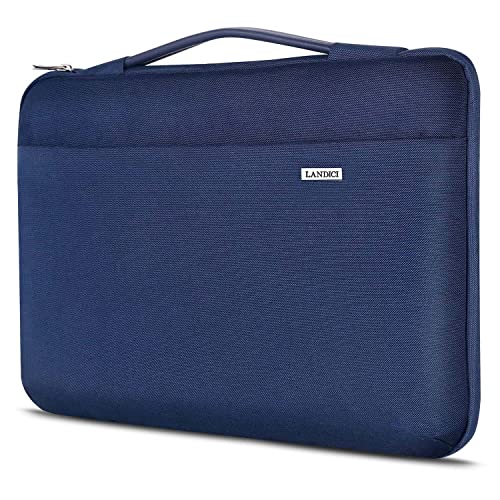 LANDICI 15.6-16 Inch Protective Laptop Sleeve with Handle, Blue | Waterproof computer cover for MacBook Pro 16 M1-M4 2019-2025 and 15.6-16 inch HP, Dell, Lenovo, Acer and ASUS laptops - color: Blue, size: 15.6-16 inch