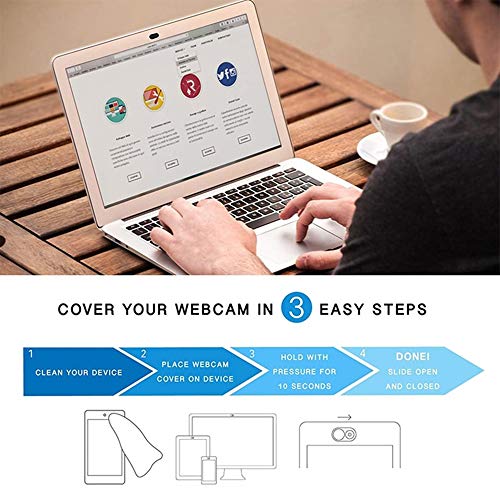 Metal Webcam Cover Slide, Shutter Magnet Slider Camera Cover for Web Cam iPhone PC Laptops Tablet Phone Lens Protect Privacy Sticker (Rose gold-3pcs) - size: Rose gold-3pcs