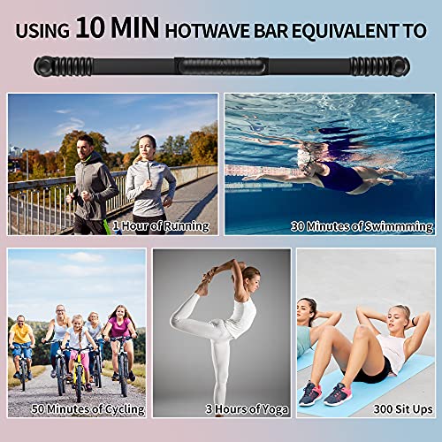 Ann Katy Upgraded Elastic Fitness Bar,Physical Therapy Equipment Training | Exercise Bar for Home Gym, Pilates, Yoga & Posture correct. Lightweight&Durable Bar for Physical Therapy, Arm Toning
