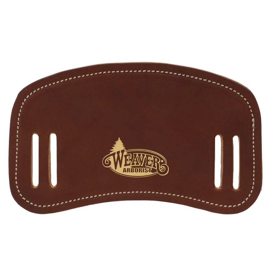 Weaver Arborist Leather Shoulder Pad for Comfort Plus Suspenders | Felt Lining for Cushioned Carry Comfort, Weather-Resistant Latigo Construction for Secure Positioning During Use, Brown