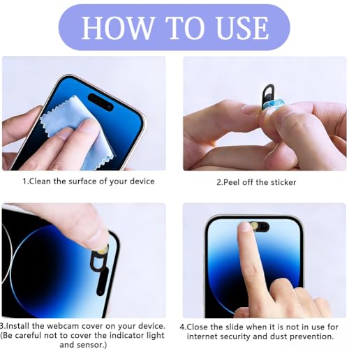 6Pcs 6 Styles Travel Theme Camera Cover Slide Cute Privacy Guard Accessories, 0.03 Inch Ultra Thin Webcam Cover Protector Blocker for Phone Laptop Desktop Computer Tablet Mini PC Office Use - color: Travel