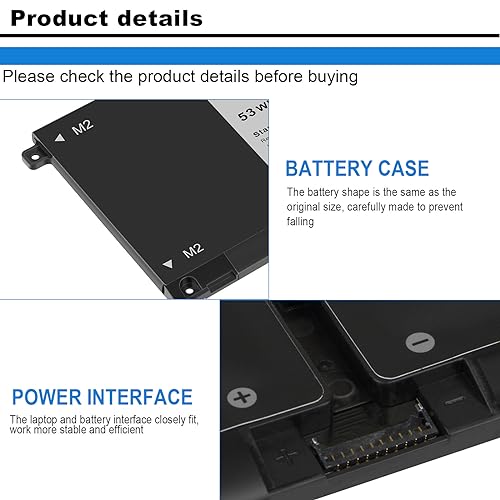 Futurebatt H5CKD Battery Replacement for Dell Inspiron 5300 5301 5401 5402 5408 5409 5501 5502 5508 5509,Inspiron 5400 5406 7405 7300 7306 7500 7506 2-in-1 Silver Latitude 3410 3510 Vostro 5502 - size: H5CKD 11.38 4.53 0.73