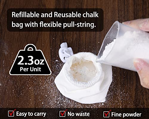 Parallettes Push Up Bar for Floor Dip Workout and Strength Training and 4 Pack 2.3oz Chalk Ball with Refillable Chalk Socks Bundle
