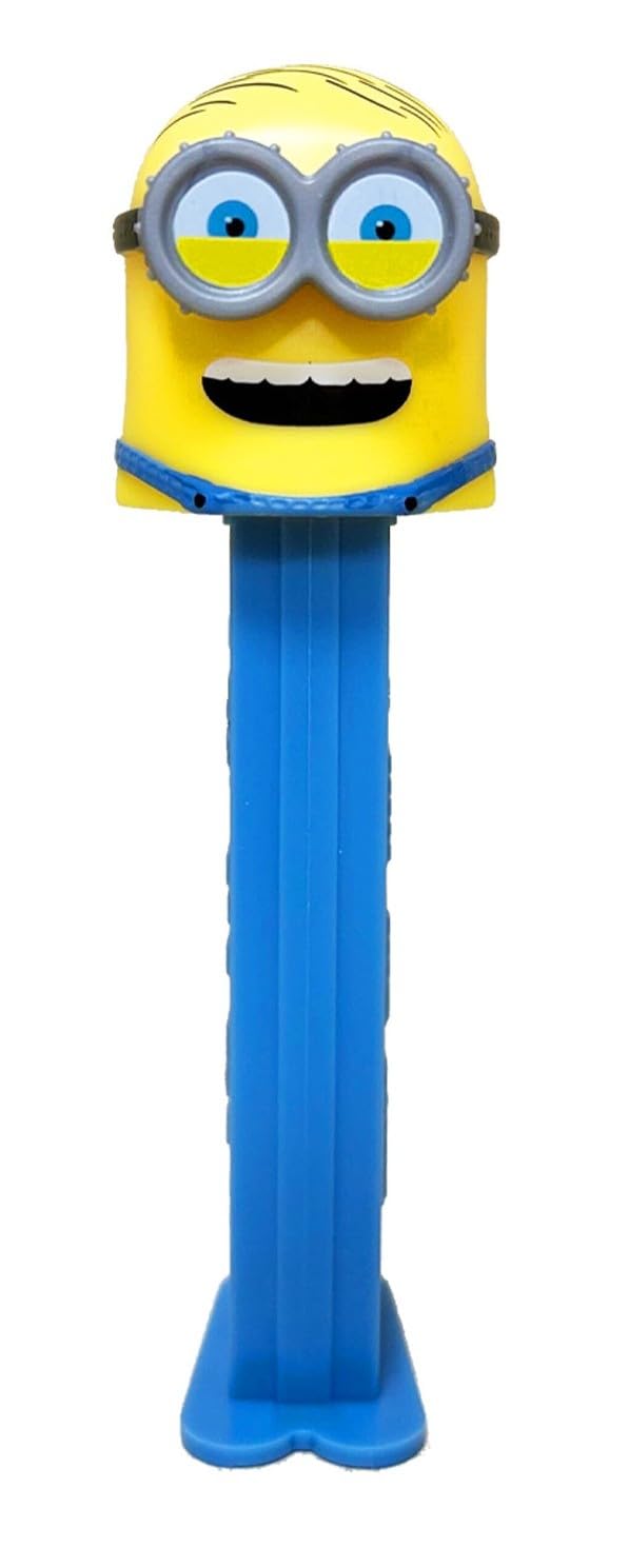 PEZ Minion Dispenser - Henry PEZ Candy Dispenser - Minion PEZ Party Favor With 2 PEZ Candy Refills - Despicable Me Party Favors, Gift Bags