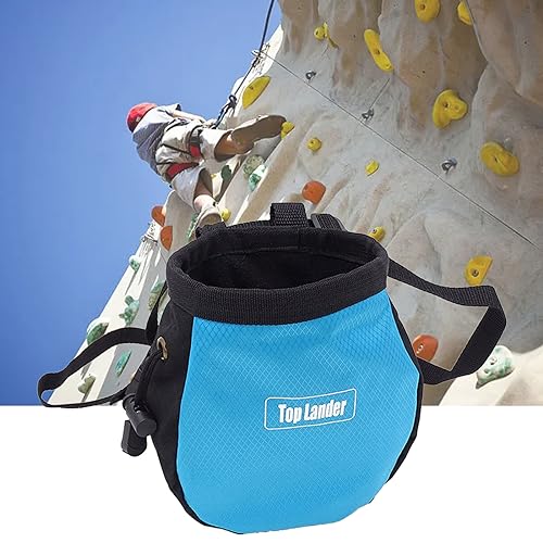 Rock Climbing Chalk Bag Outdoor Bouldering Magnesia Pouch Drawstring Closure Nonslip Magnesia Powder Hiking and Camping Accessories Portable Chalk Bucket