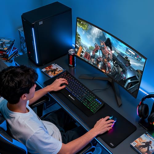 KOORUI 27 Inch Curved Gaming Monitor QHD 180Hz, 1ms 1500R VA Display | 2560×1440 Monitor, Adaptive Sync, 4000:1 Contrast, 90% DCI-P3, Eye Care, HDMI×2 and DP, VESA, FPS & Console Gaming - size: 27inch 180Hz/QHD/Curved