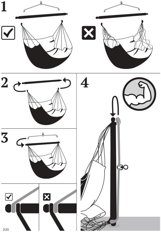 LA SIESTA® - XL King Domingo Hammock Swing Chair & CasaMount - Weather & Tear Resistant Hanging Chair - Outdoor Indoor Hammock Chair w/Suspension Kit for Walls Ceilings Square Beams - Sea Salt