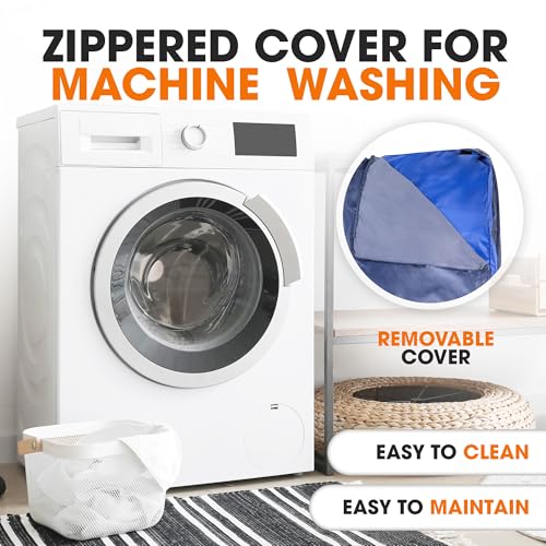 Cheer Collection Crash Pad - Crash Pads for Kids Sensory with Washable Cover - Sensory Room Must Haves - Crash Mat (5' x 5' FT) - size: 5'x 5' Feet