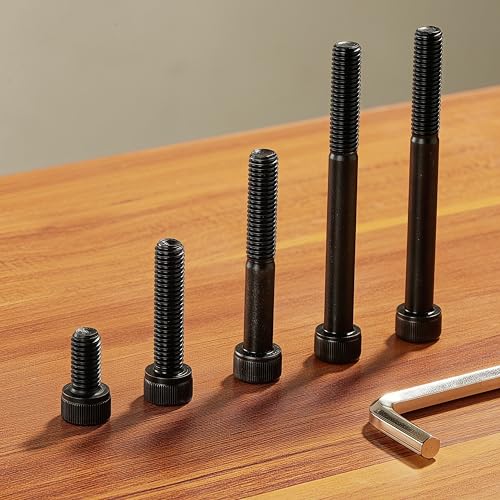 M10-1.5 x 25mm Socket Head Cap Screws, M10x1.5 Bolt, 12.9 Grade Alloy Steel, Allen Socket Drive, Black Oxide Finish, Full Thread, Quantity 10 - size: M10 x 25mm(10PCS)
