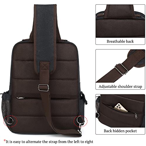mygreen Canvas Cross Body Messenger Bag Shoulder Sling Backpack Travel Rucksack - color: Dark Blue-xl, size: X-Large