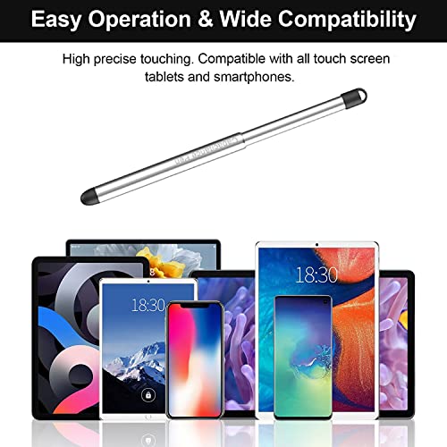 Stylus Pens with Pen Slot for Touch Screens, High Precision Capacitive Universal Stylus for iPad iPhone Tablets Samsung Galaxy All Touch Screen Devices (Black) - color: Black