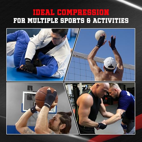 Finger Support Athletic Compression Gloves, Splint Alternative, Unisex S | Athletic Buddy Tape & Trigger Finger Sleeve & Brace, Arthritis Pain Relief & Joint Stabilizer for All Sports - size: Small, style: Original Glove