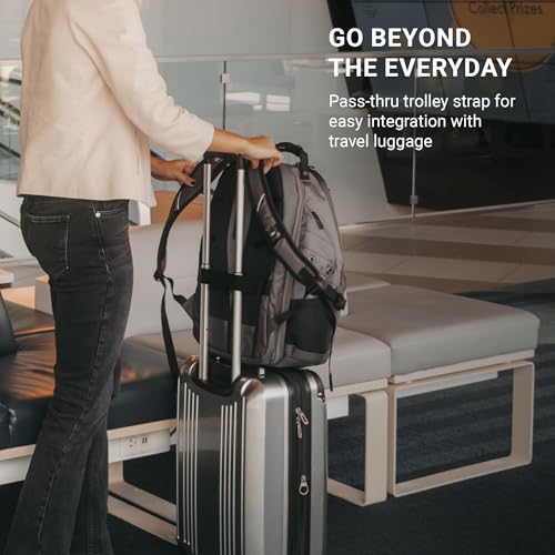 SWISSGEAR 1900 ScanSmart Laptop Backpack, Fits Most 17-Inch Laptops, TSA-Friendly Lay-Flat Design, RFID Protection, and Tablet Pocket, Black, 31L, 18.5-Inch - color: Navy Ballistic