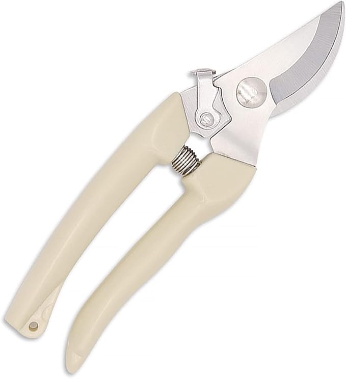Curve Gardening Scissor with Sharp Stainless Steel Blade Garden Shears for Cutting Flowers Trimming Plants of Yard Florist Flower Rose Herb Hedge Bonsai and Fruits Picking