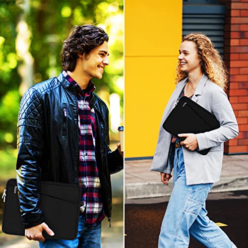 Laptop Sleeve 15.6 inch, Durable Slim Computer Carrying Bag Protective Case | Laptop Case, Computer Sleeve Handbag with Front Pocket, Laptop Cover for 15-16 Inch HP, Dell, Lenovo, Asus, Notebook, Black - color: Black, size: 15.6 Inch