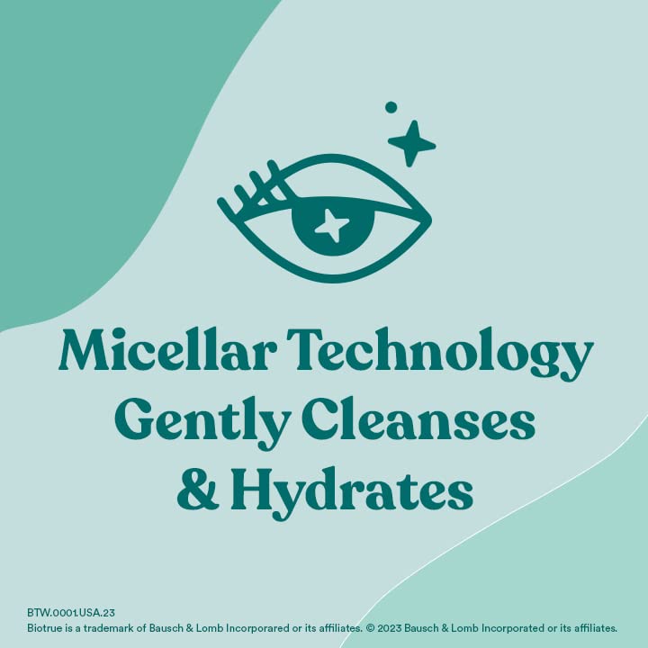 Biotrue Micellar Eyelid Cleansing Wipes, Fragrance-Free, 30 Wipes
