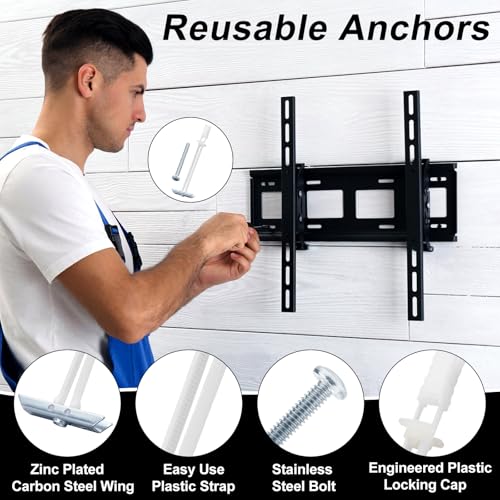 Drywall Anchor with Included Bolts for 1/4-20 Fastener Size, Wall Anchors Drywall Heavy Duty for TV Mounting, Hollow-Wall Anchors Screws Kit Holds Up to 270 Pounds Each in 1/2-in Drywall-14 Pack - size: 1/4"-20：Pack of 14