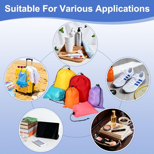 Drawstring Bag with Toggle, Stuff Sack String Waterproof Travel Storage Bags Cinch Stuff Pouch -Fitting for Yoga - color: Yellow