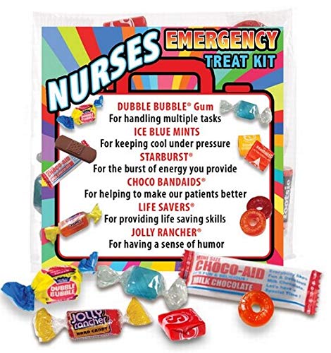 Nurses Emergency Treat Kits (50 pack) Fun Staff Survival Kits for National Nurses Week Gifts