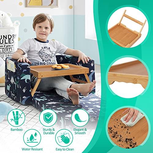 Artmeer FSC 100% Bamboo Bed Tray with Folding Legs, X-Large, Natural | X-large FSC 100% bamboo bed tray with folding legs, handles and extra legroom for meals, laptops and reading. - color: Bamboo, size: X-Large