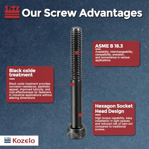 25pcs Socket Head Cap Screws - [M5-0.8 x 70mm] Alloy Steel Black Oxide Grade 12.9 Internal Hex Screw for 3D Printer Furniture Industrial Use, Black - size: M5-0.8x70mm