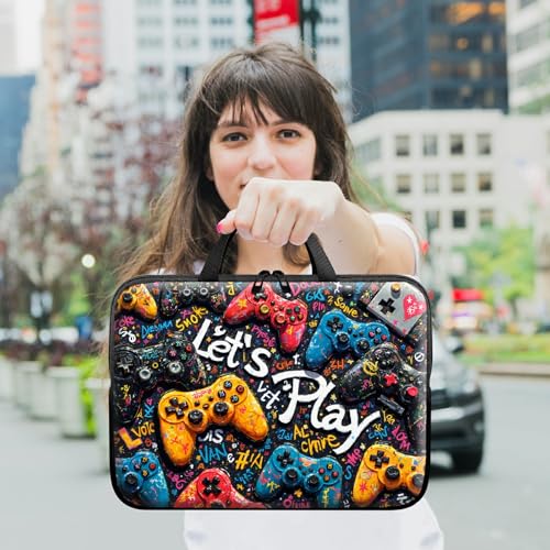 Laptop Sleeve with Handle 13 Inch, Waterproof Laptop Case Bag, Play Games Pattern Design Computer Sleeve Compatible with MacBook Air, Pro, HP, Dell, Lenovo, ASUS - color: Play Games, size: 13inch(13-13.6")