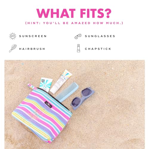 SCOUT Go Getter Pouch- Water-Resistant, Toiletry Bag - Playa Pink | Features a convenient finger loop and zips closed. Folds flat, and easily wipes clean. Perfect for the beach and pool - color: Playa Pink