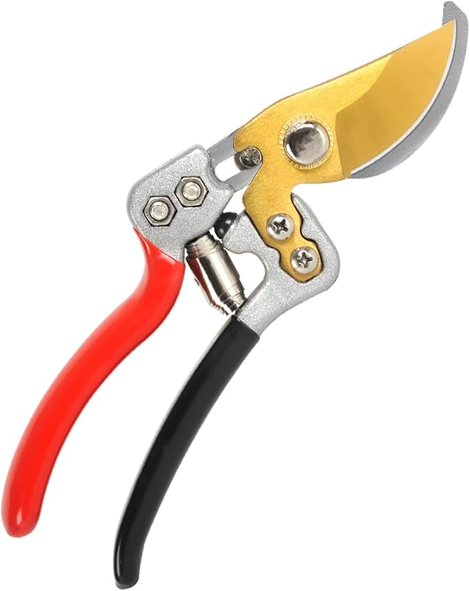 Ultra Sharp Germany Titanium Steel Pruning Shears - Cuts 3X Easier, Weak Hand Arthritis Snips, Rust-Resistant, Effortlessly 1-Inch Cut Capacity Garden Scissors, Ergonomic Handle (gt-06, 1)