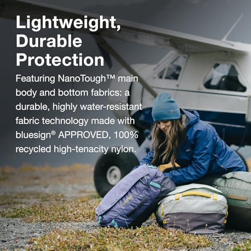 Osprey Transporter Lightweight Travel Duffel Bag - Extra Large Water Resistant Durable Gear Bag for Men and Women - color: Blue Flame/Nocturnal Blue, style: 40l